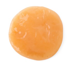 Making kombucha. Scoby fungus isolated on white, top view