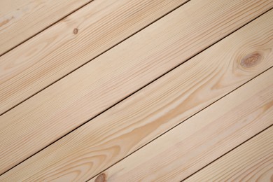 Photo of Texture of wooden surface as background, top view