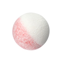 Photo of Bath bomb on white background. Spa product