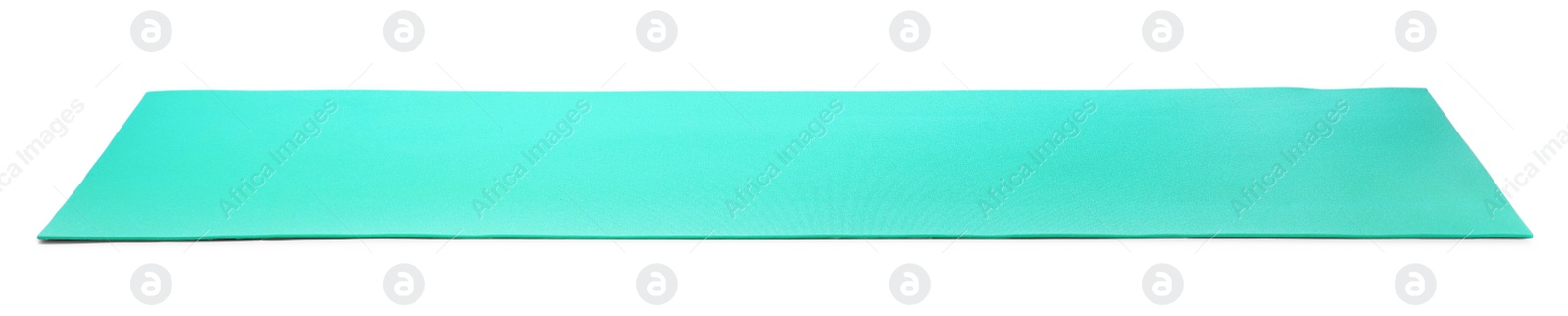 Photo of Bright camping or exercise mat isolated on white