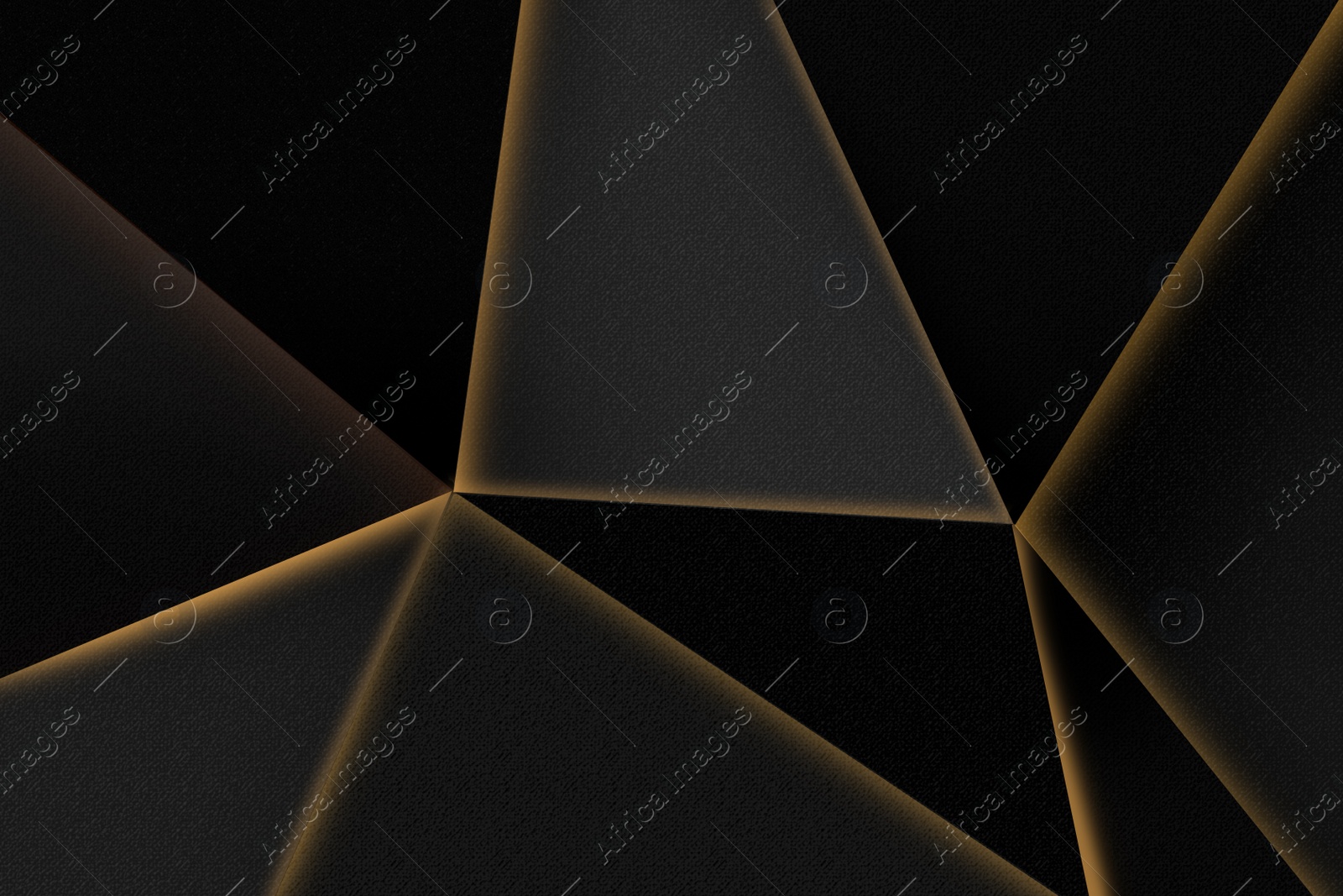 Image of Gold and black geometric ornament as background. Luxury pattern