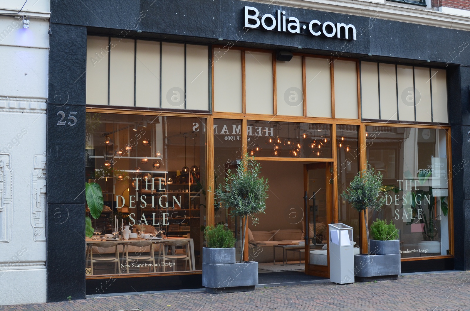 Photo of Utrecht, Netherlands July 02, 2022: Facade of Bolia design store outdoors