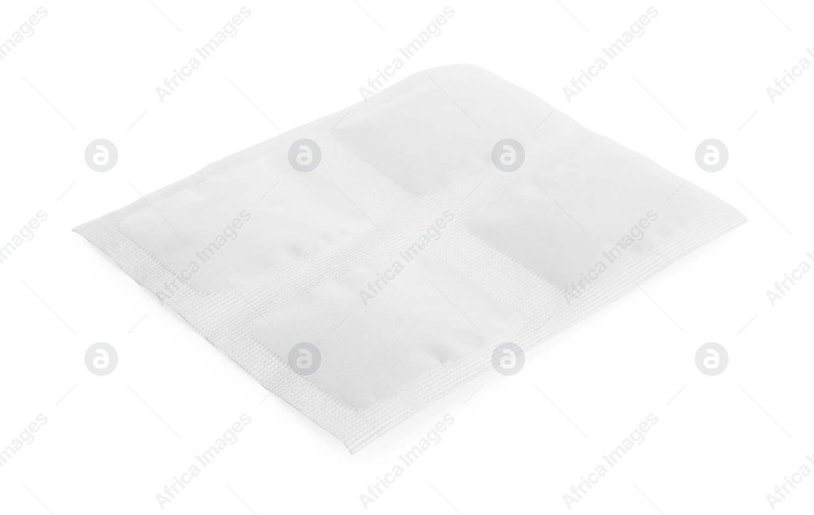 Photo of Mustard plaster isolated on white. Alternative medicine