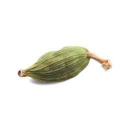 Photo of Dry green cardamom pod isolated on white