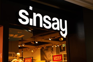 Photo of Siedlce, Poland - July 26, 2022: Sinsay clothing store in shopping mall