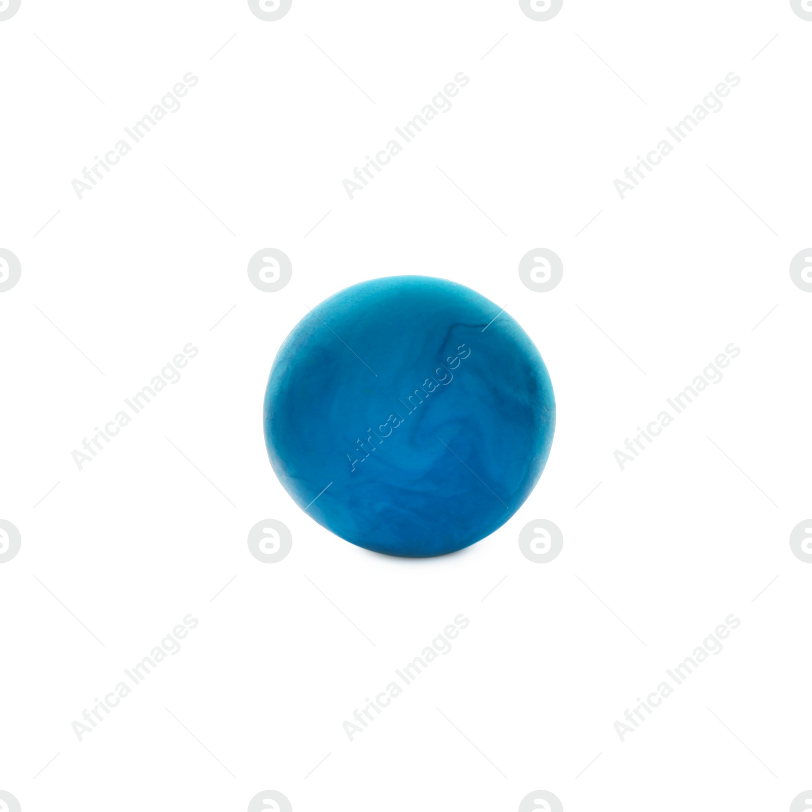 Photo of Color play dough ball isolated on white