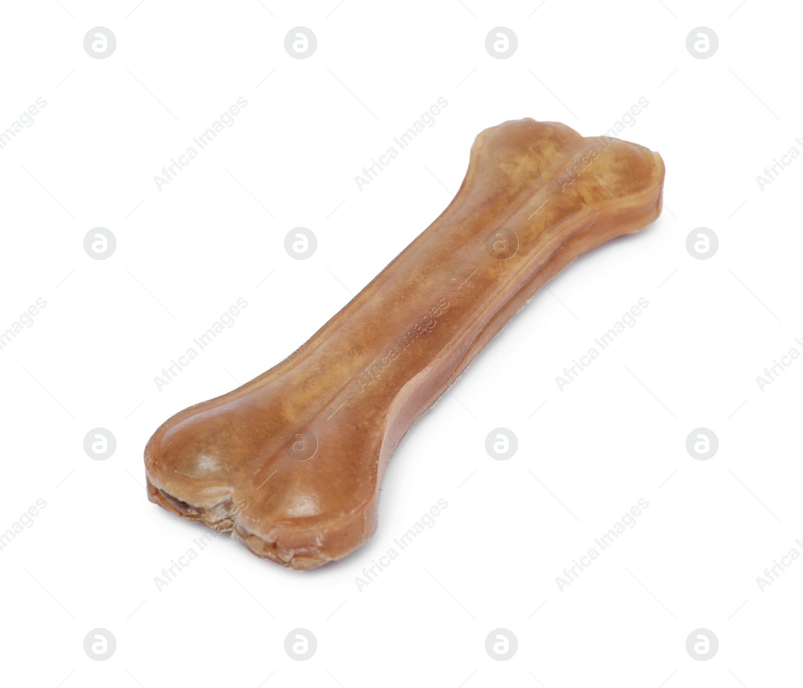 Photo of One bone dog treat isolated on white