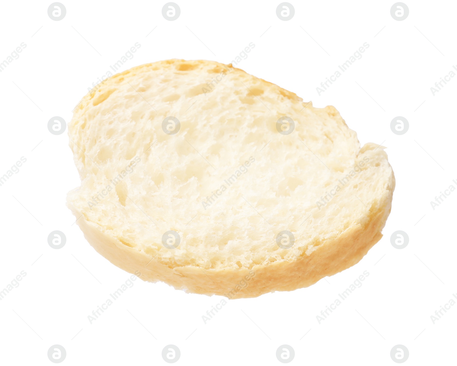 Photo of Piece of fresh baguette isolated on white