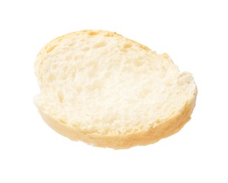 Photo of Piece of fresh baguette isolated on white