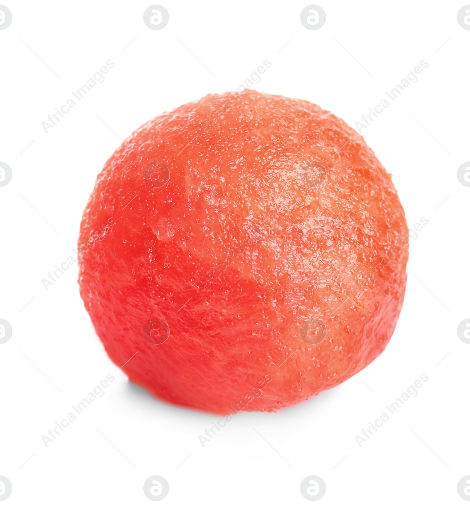 Photo of Juicy sweet watermelon ball on white background