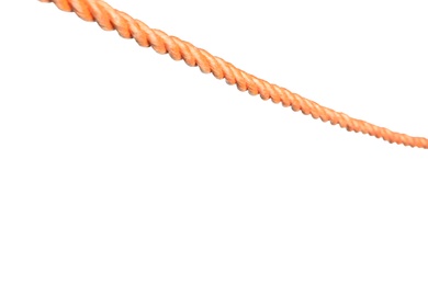 Photo of Color rope on white background. Simple design