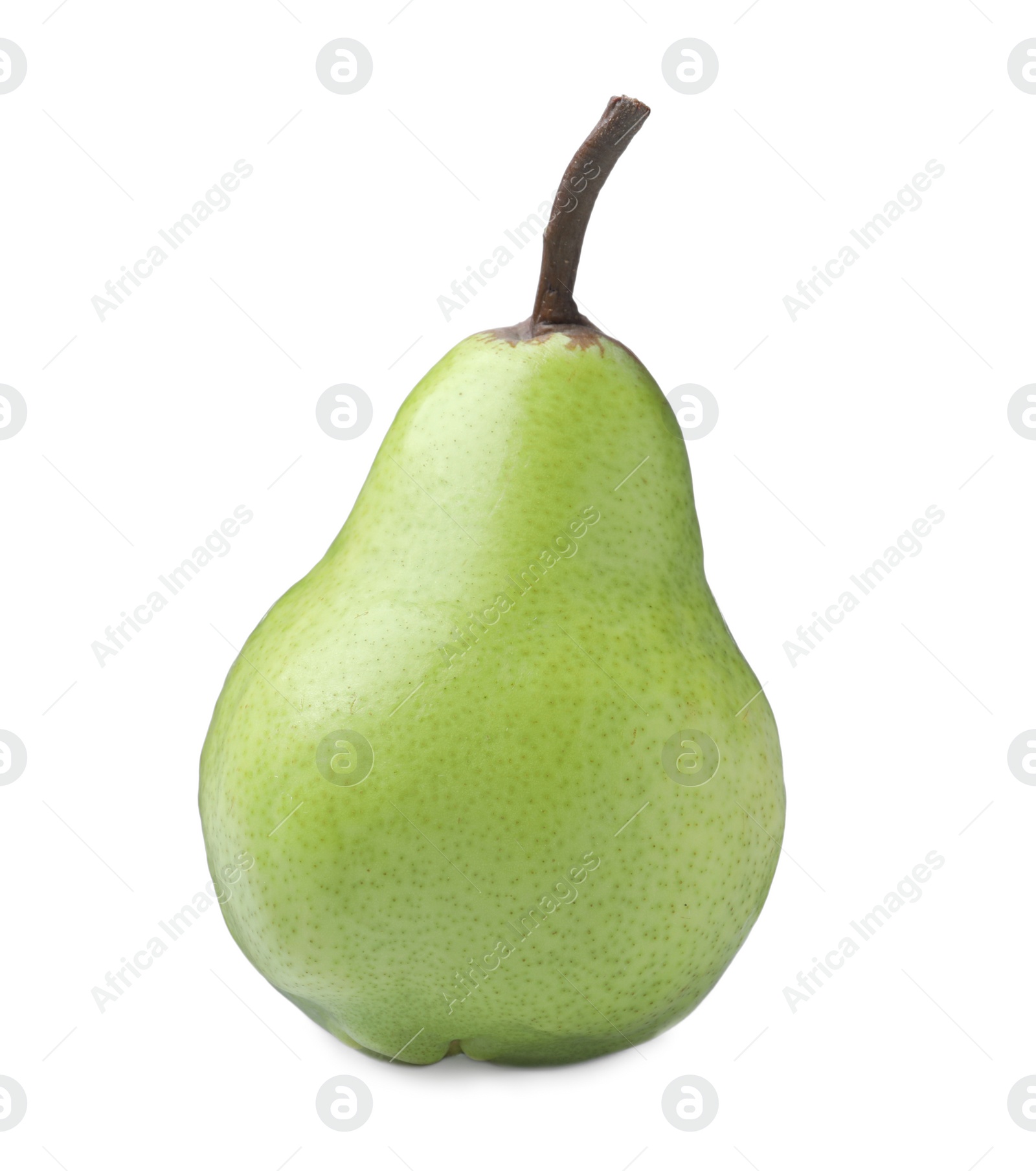 Photo of One fresh ripe pear isolated on white