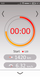 Illustration of fitness tracker app. Sport lifestyle