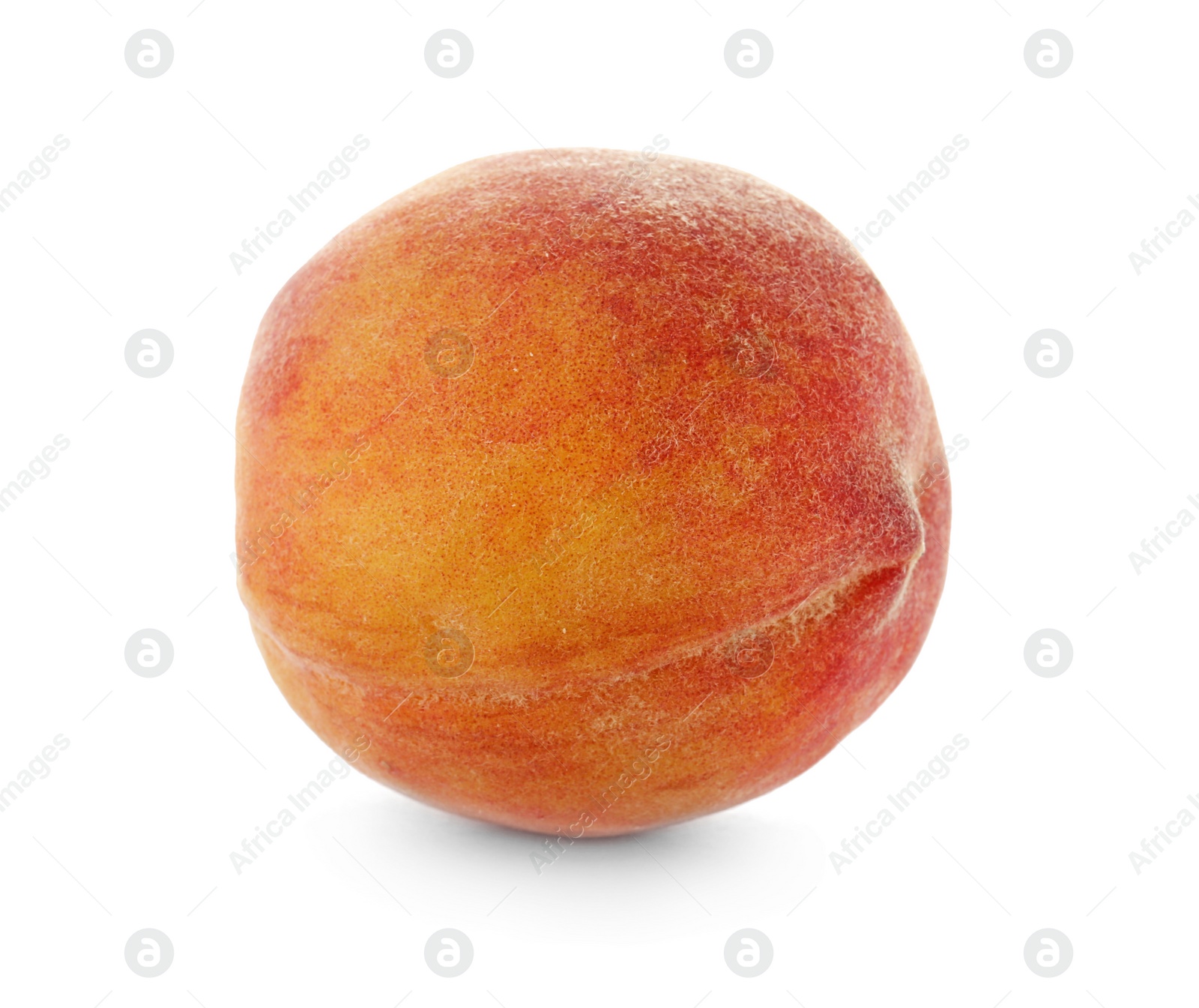 Photo of Fresh sweet peach on white background