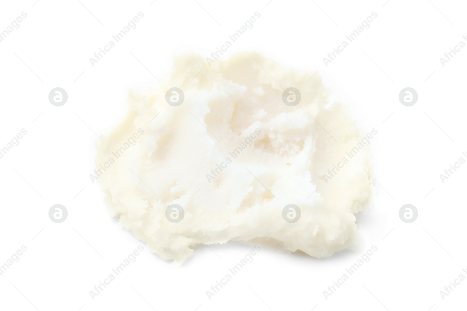 Photo of Delicious natural pork lard isolated on white