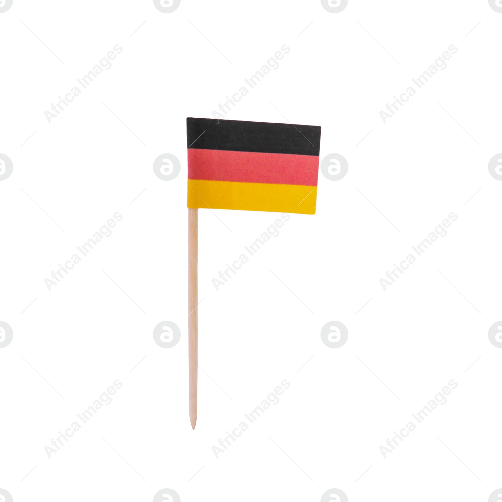 Photo of Small paper flag of Germany isolated on white