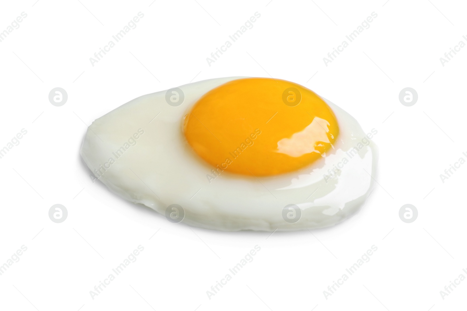 Photo of Tasty fried chicken egg isolated on white