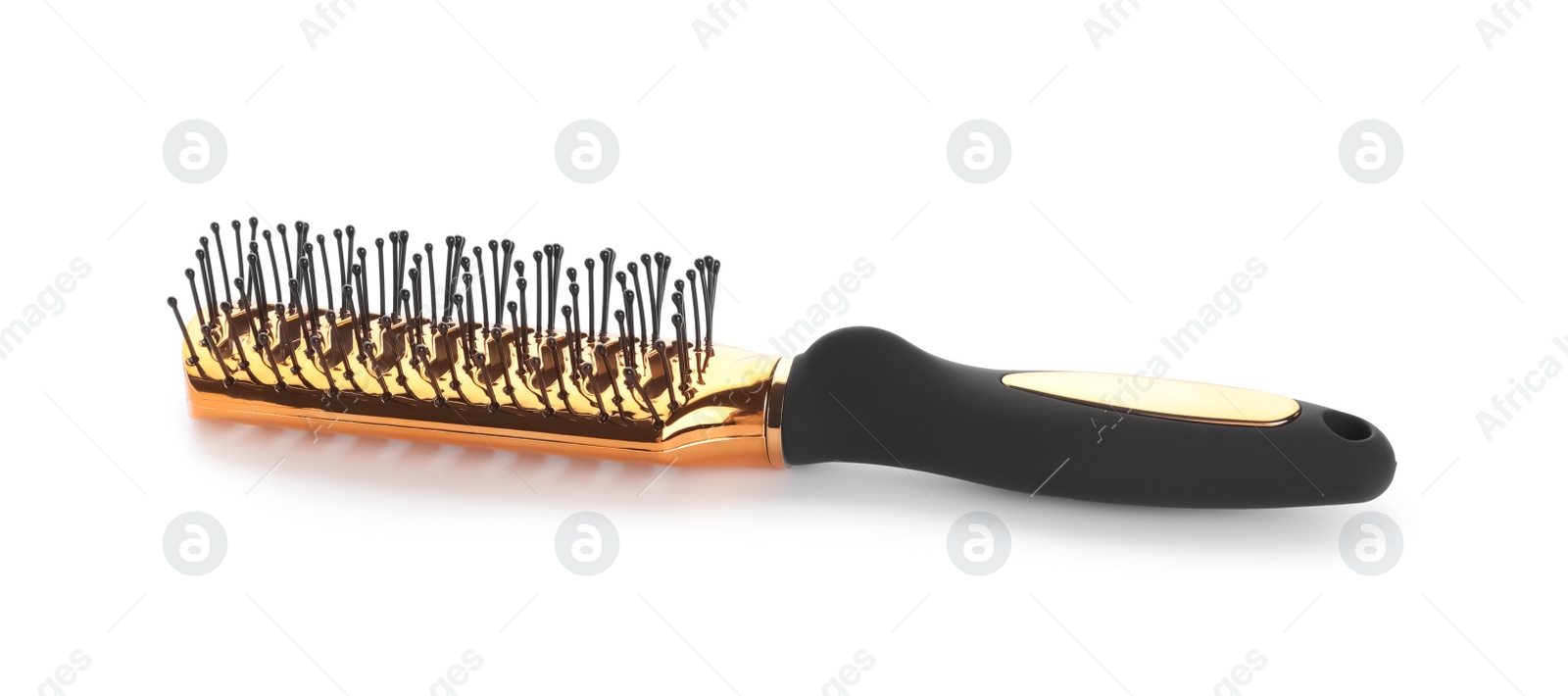 Photo of New vented hair brush isolated on white