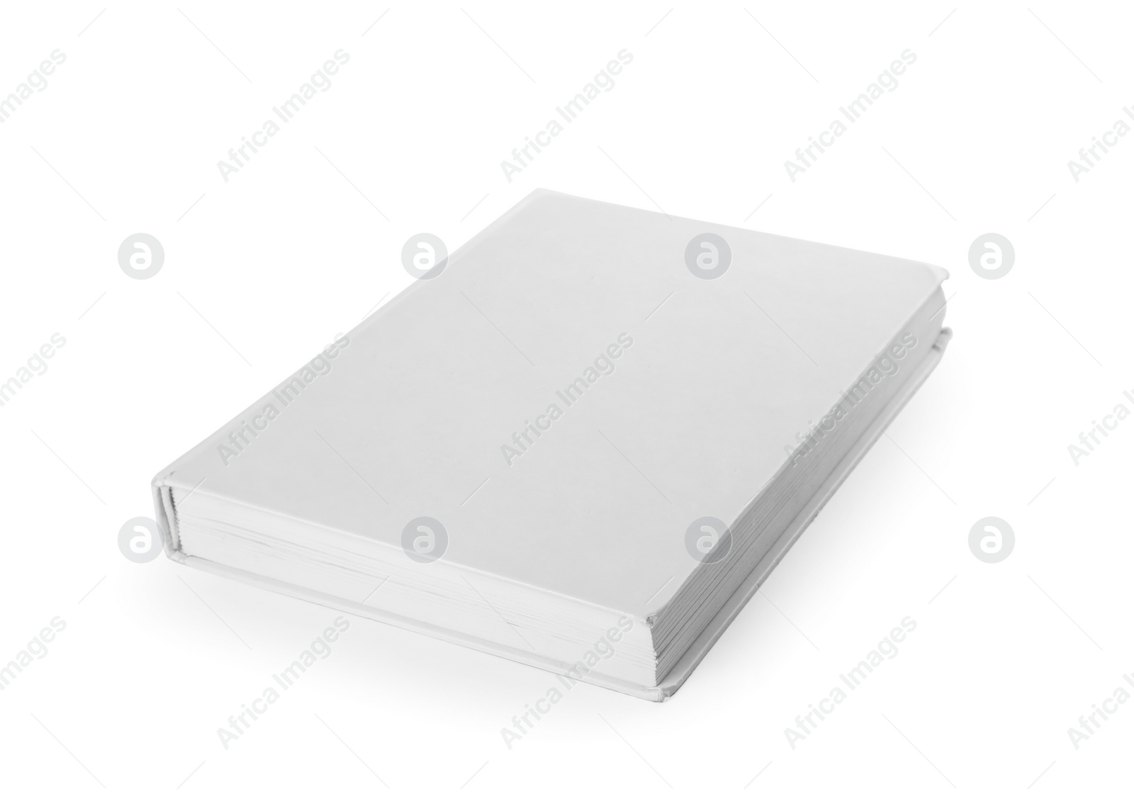 Photo of Mock up of hardcover book on white background