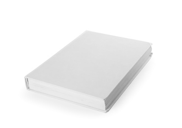 Photo of Mock up of hardcover book on white background