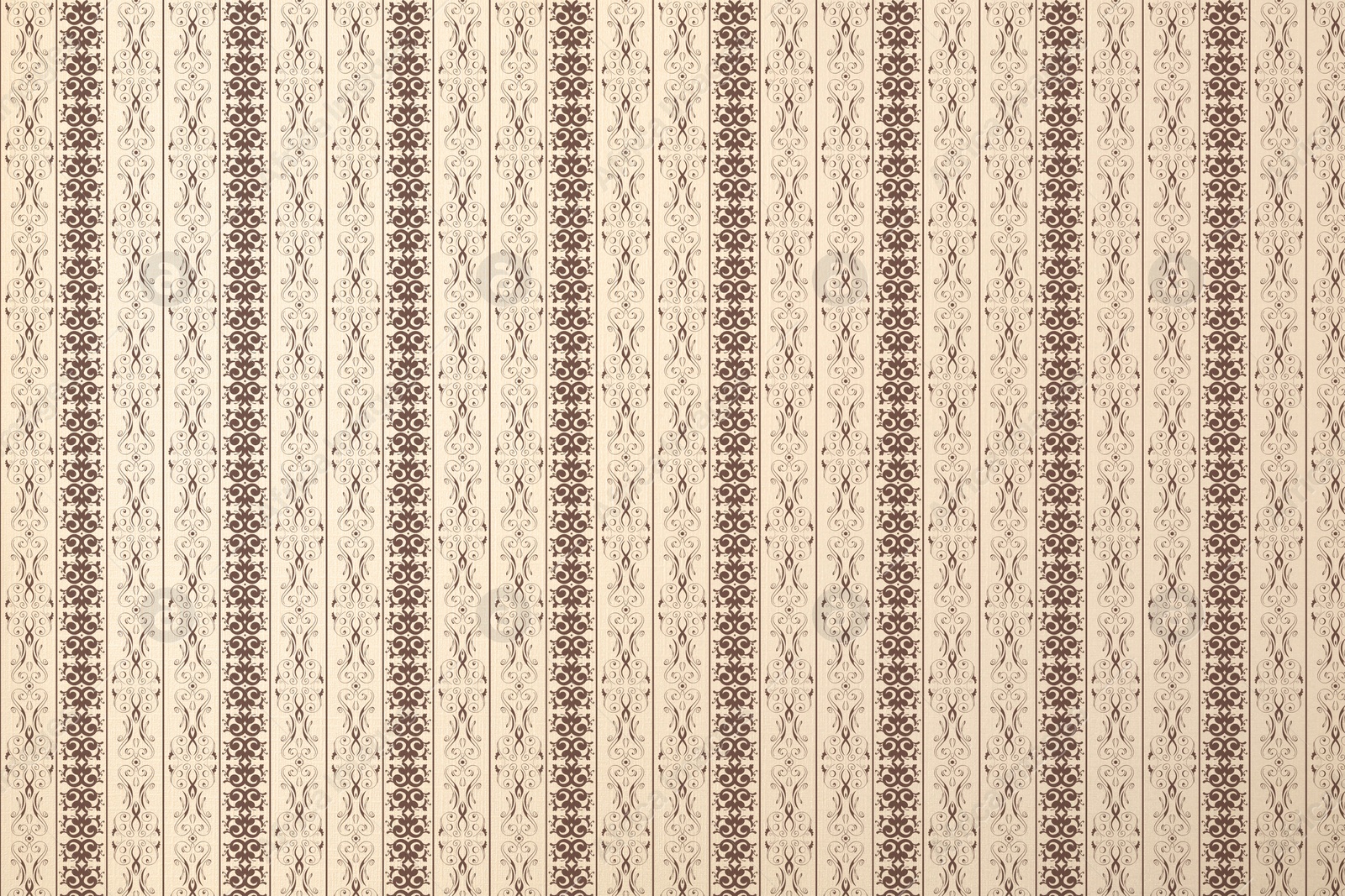 Illustration of Beige wallpaper with beautiful pattern as background