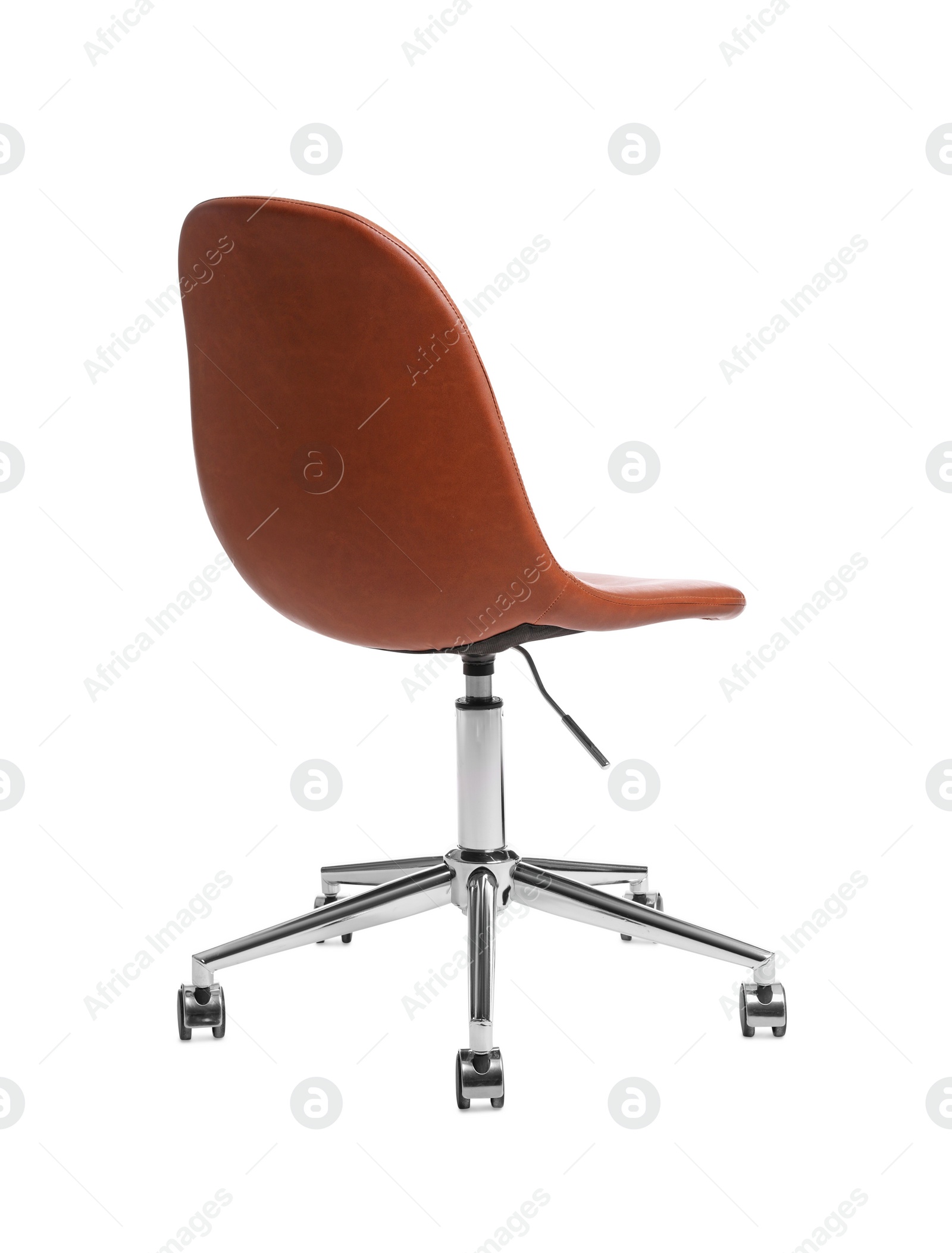 Photo of Comfortable leather office chair isolated on white