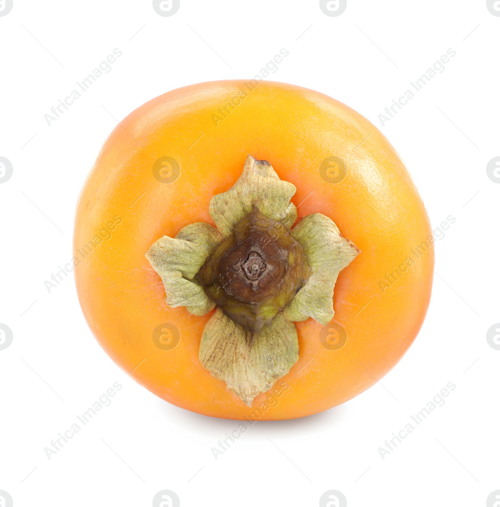 Photo of Delicious ripe juicy persimmon isolated on white