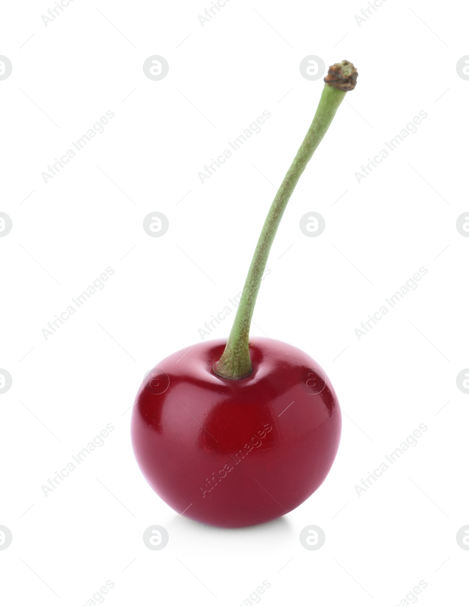 Photo of Delicious ripe sweet cherry isolated on white