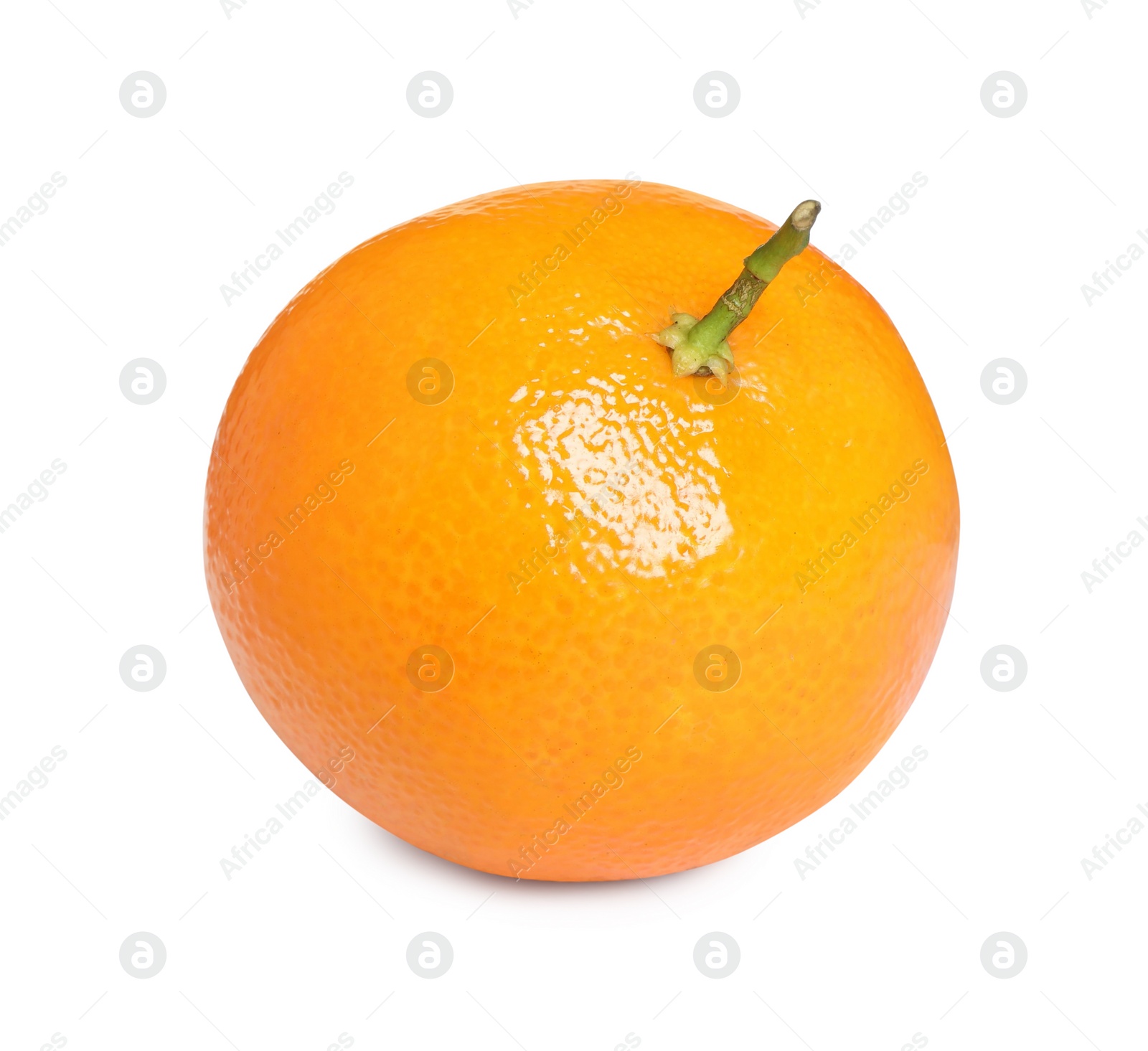 Photo of Fresh ripe juicy tangerine isolated on white