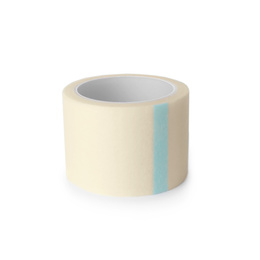 Photo of Medical sticking plaster roll isolated on white