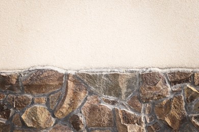 Texture of colorful stone wall as background