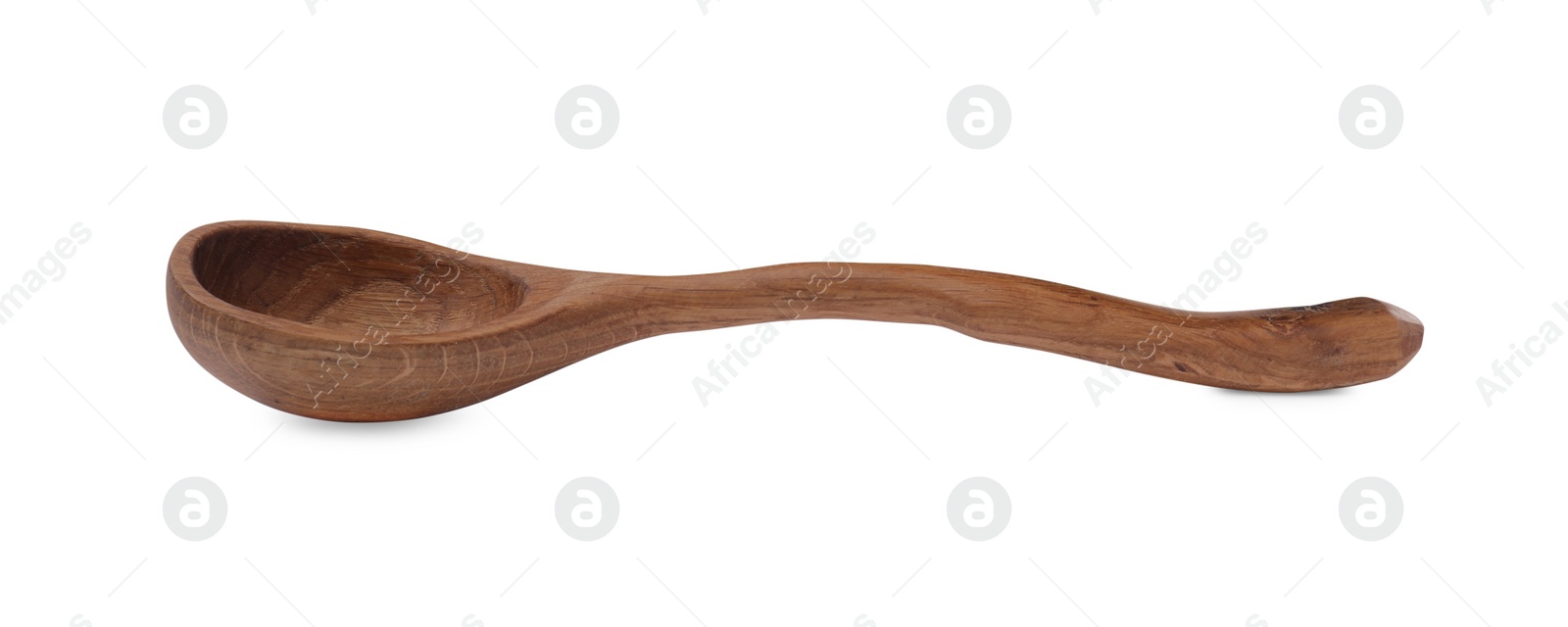 Photo of Wooden spoon isolated on white. Cooking utensil