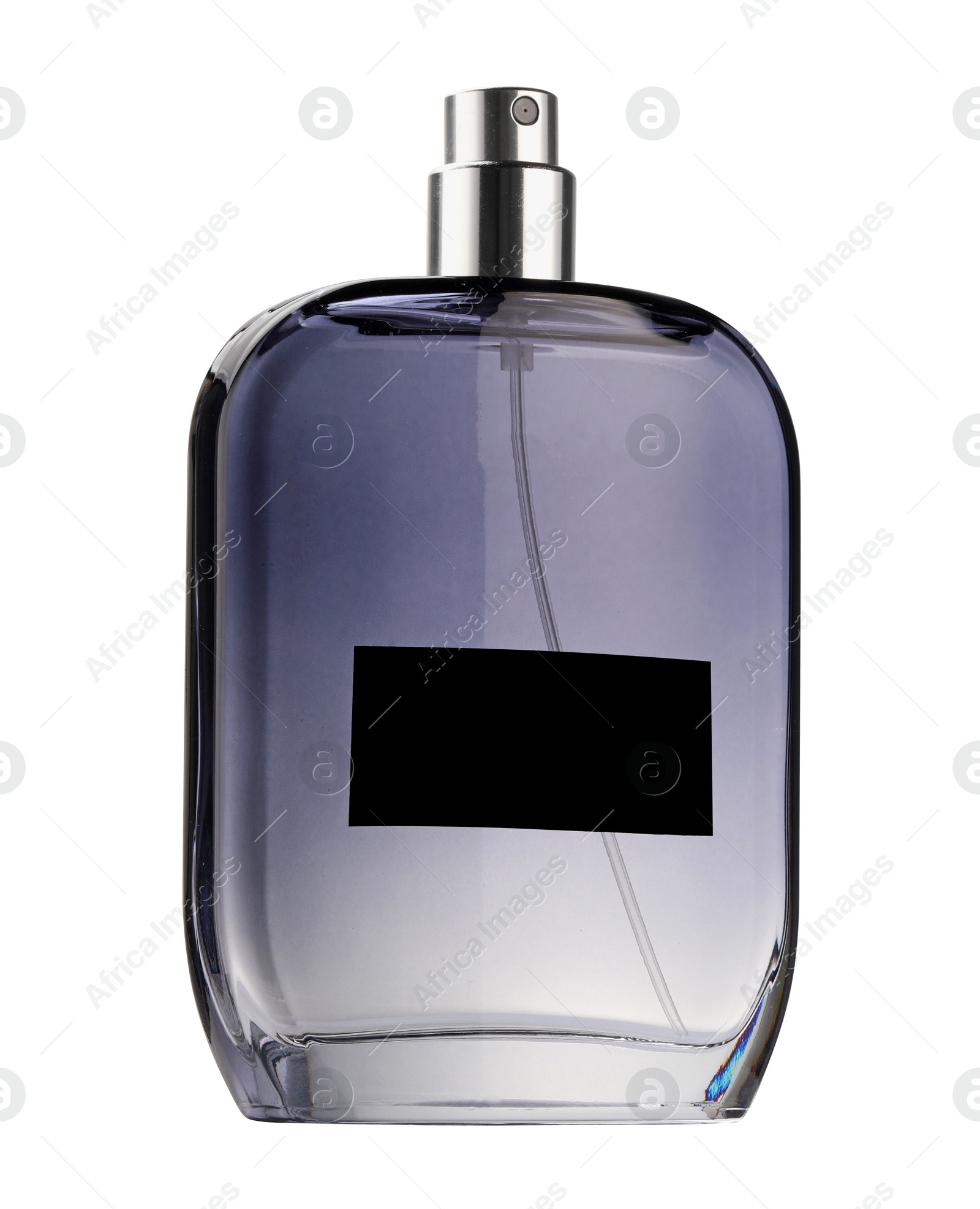 Photo of Luxury men`s perfume in bottle isolated on white