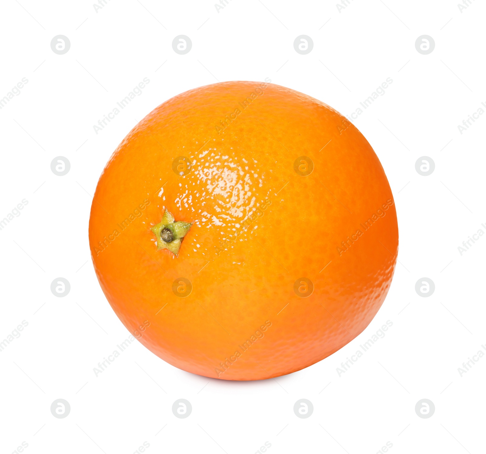 Photo of Fresh ripe juicy tangerine isolated on white