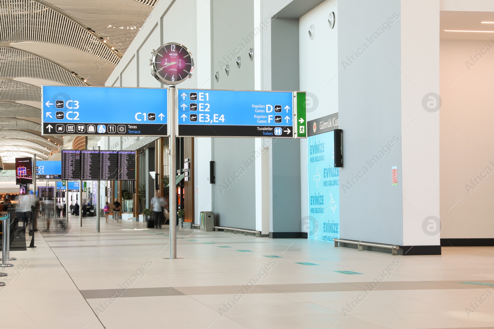 Photo of ISTANBUL, TURKEY - AUGUST 13, 2019: Interior of new airport terminal