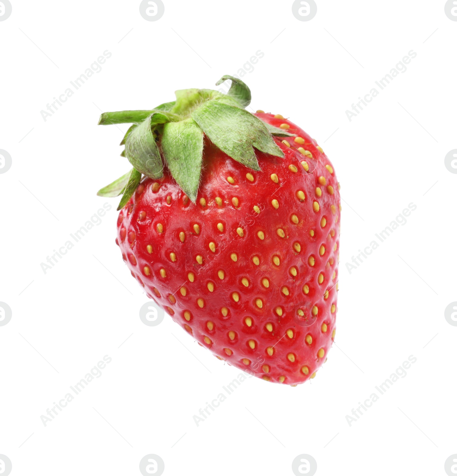 Photo of Delicious fresh ripe strawberry isolated on white