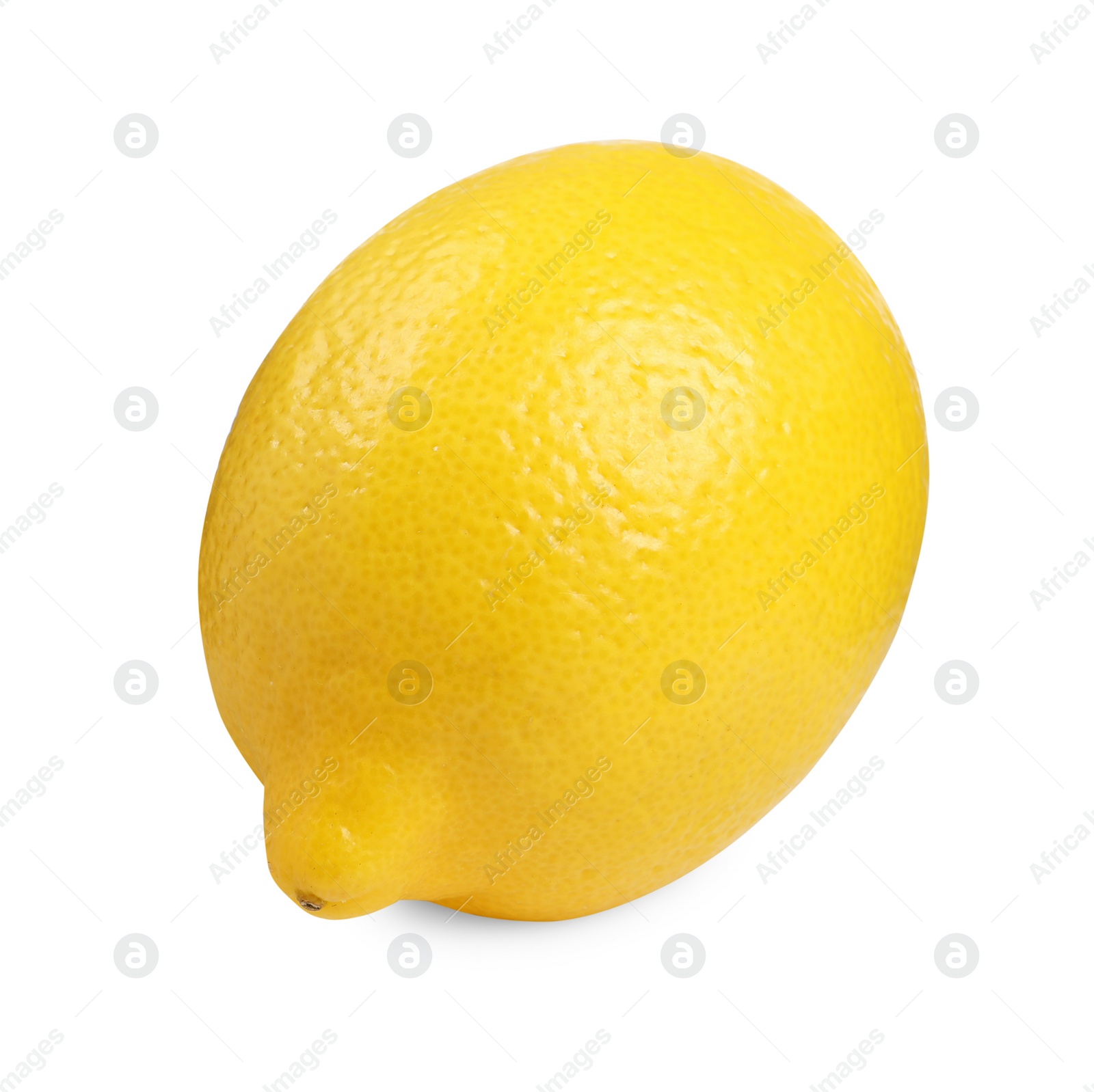 Photo of Citrus fruit. Whole fresh lemon isolated on white