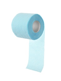 Toilet paper roll on white background. Personal hygiene