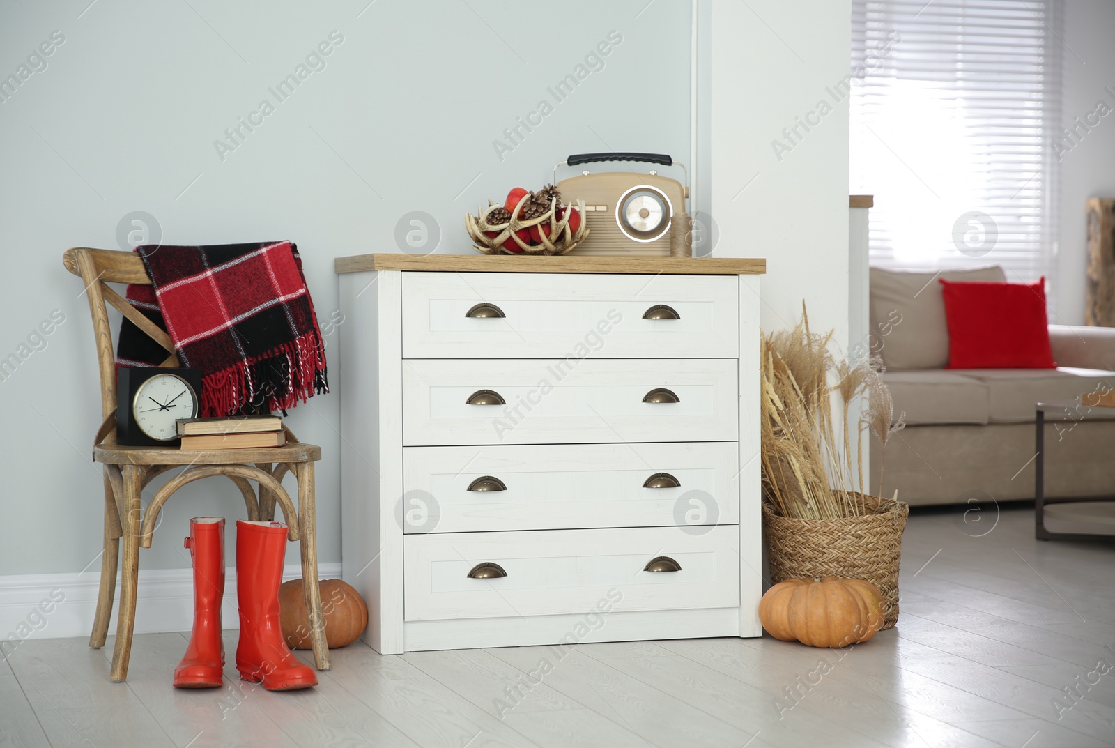 Photo of Cozy room interior inspired by autumn colors