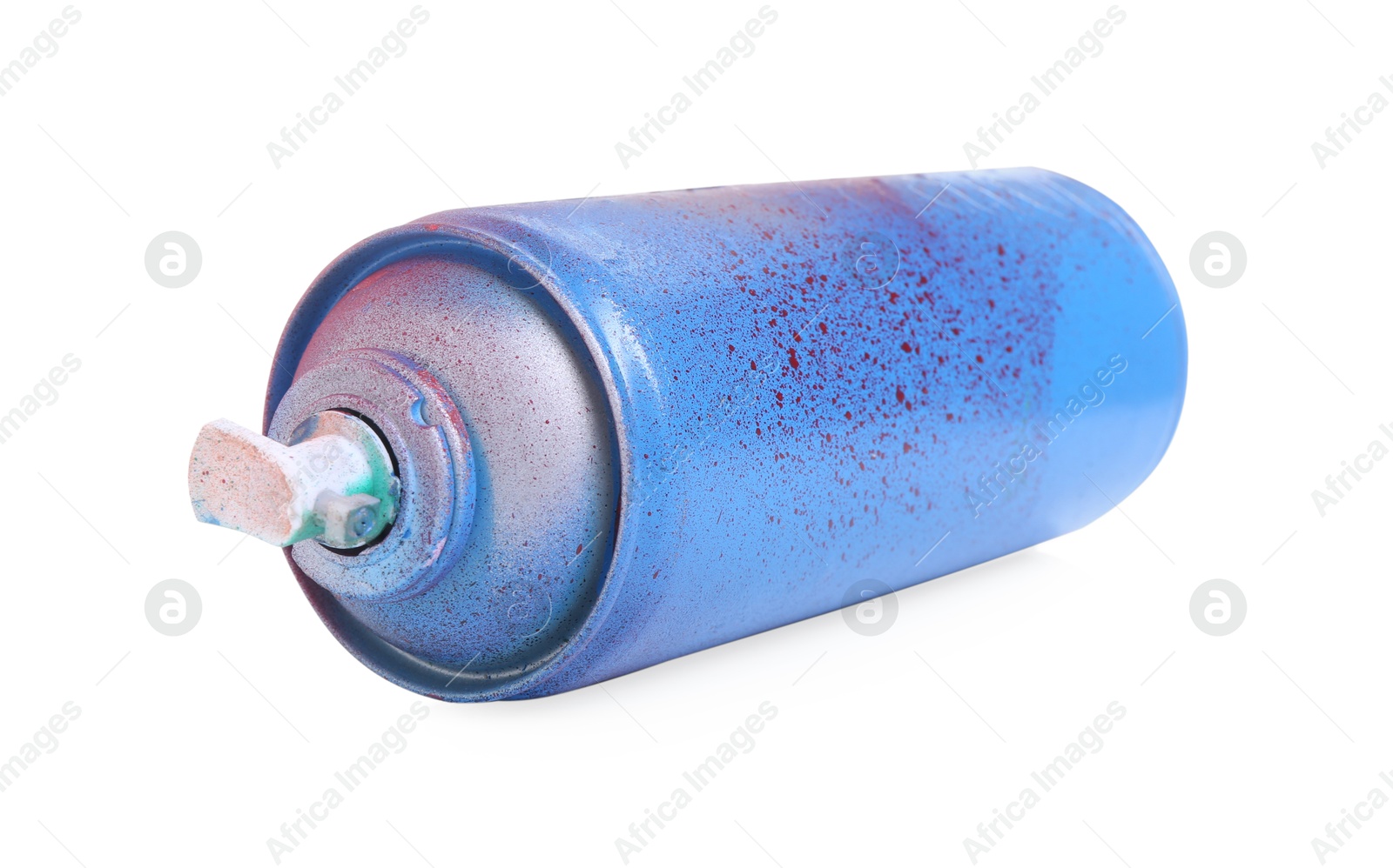 Photo of One can of bright spray paint isolated on white