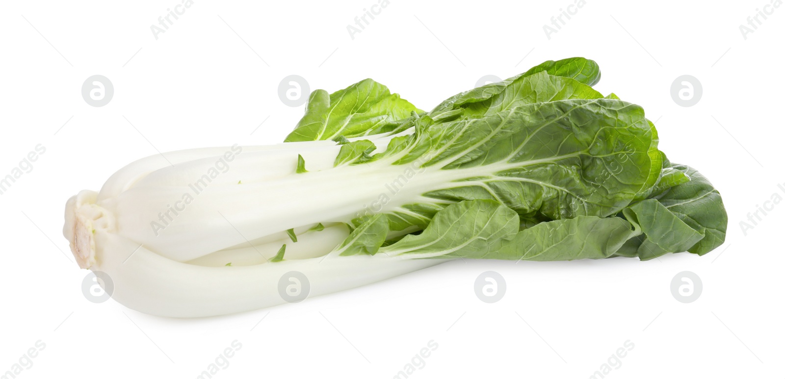 Photo of Fresh green pak choy cabbage isolated on white