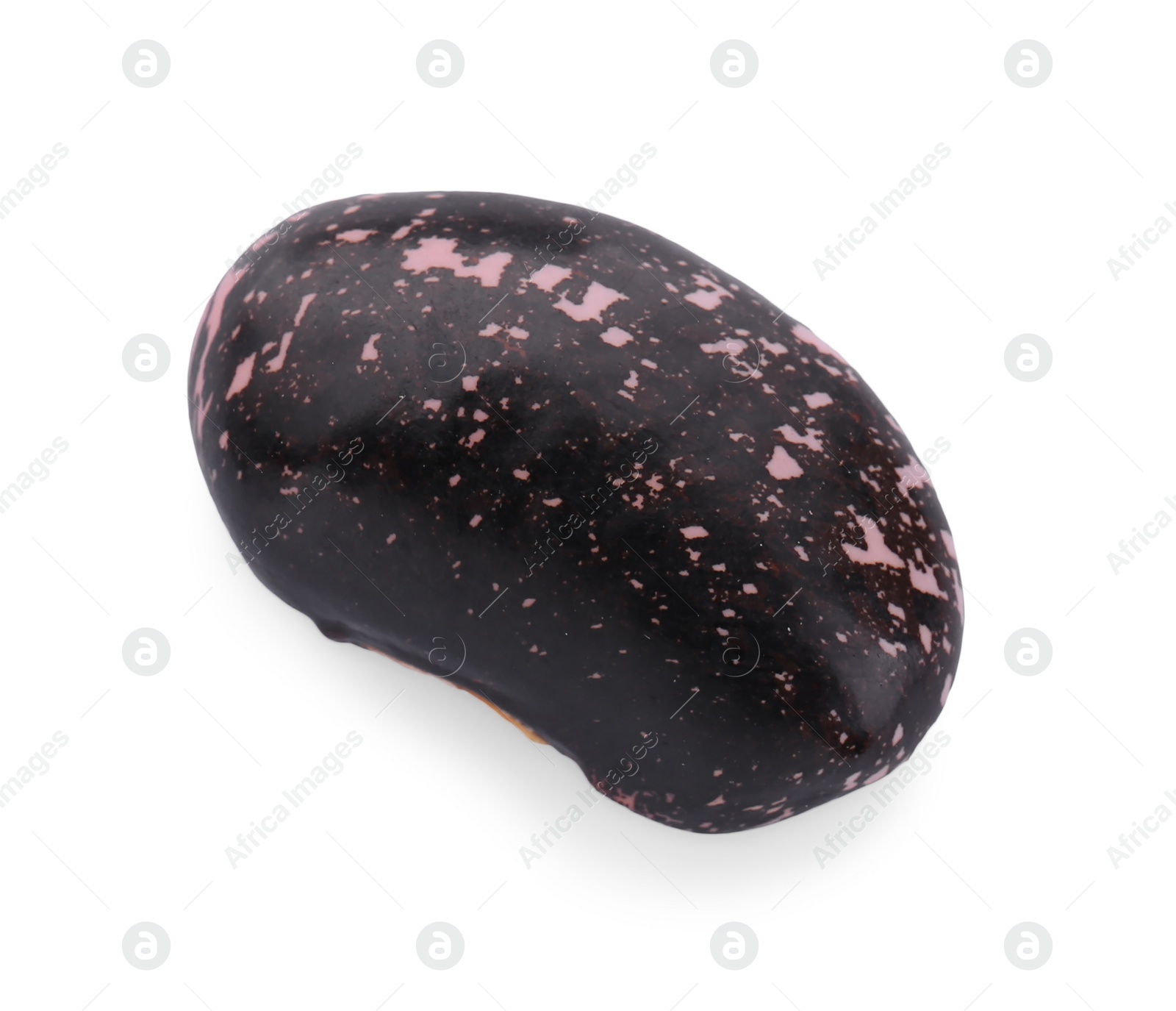 Photo of Dry kidney bean isolated on white, top view