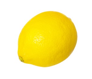 Fresh ripe whole lemon isolated on white