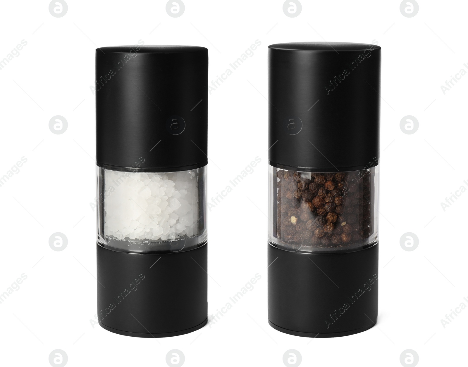 Image of Salt and pepper mills isolated on white