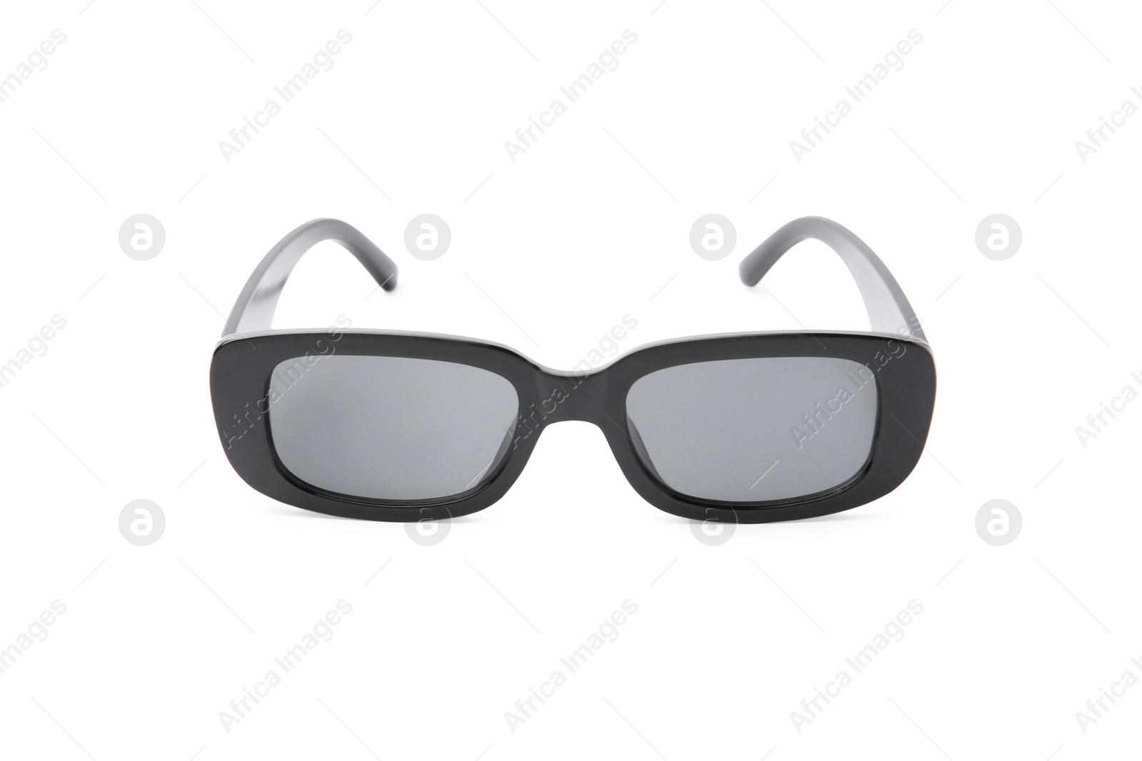 Photo of Stylish sunglasses isolated on white. Modern accessory