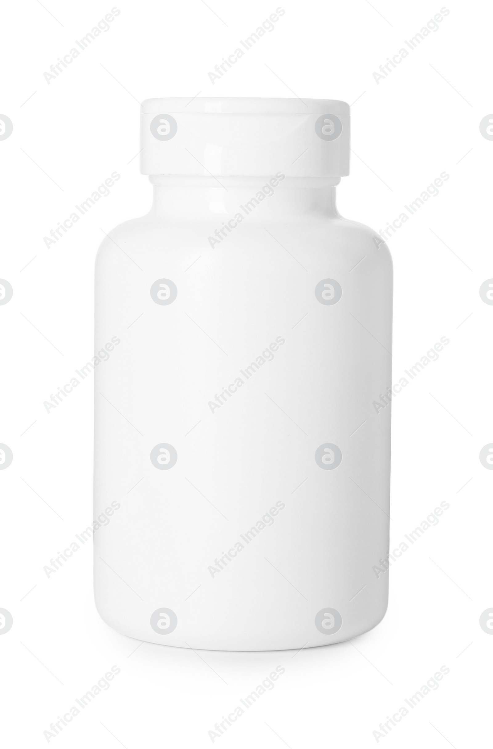 Photo of Bottle for vitamin pills isolated on white