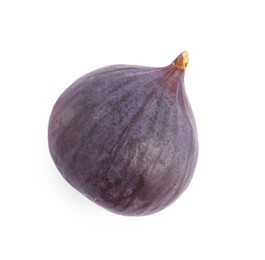 Photo of One fresh ripe fig isolated on white