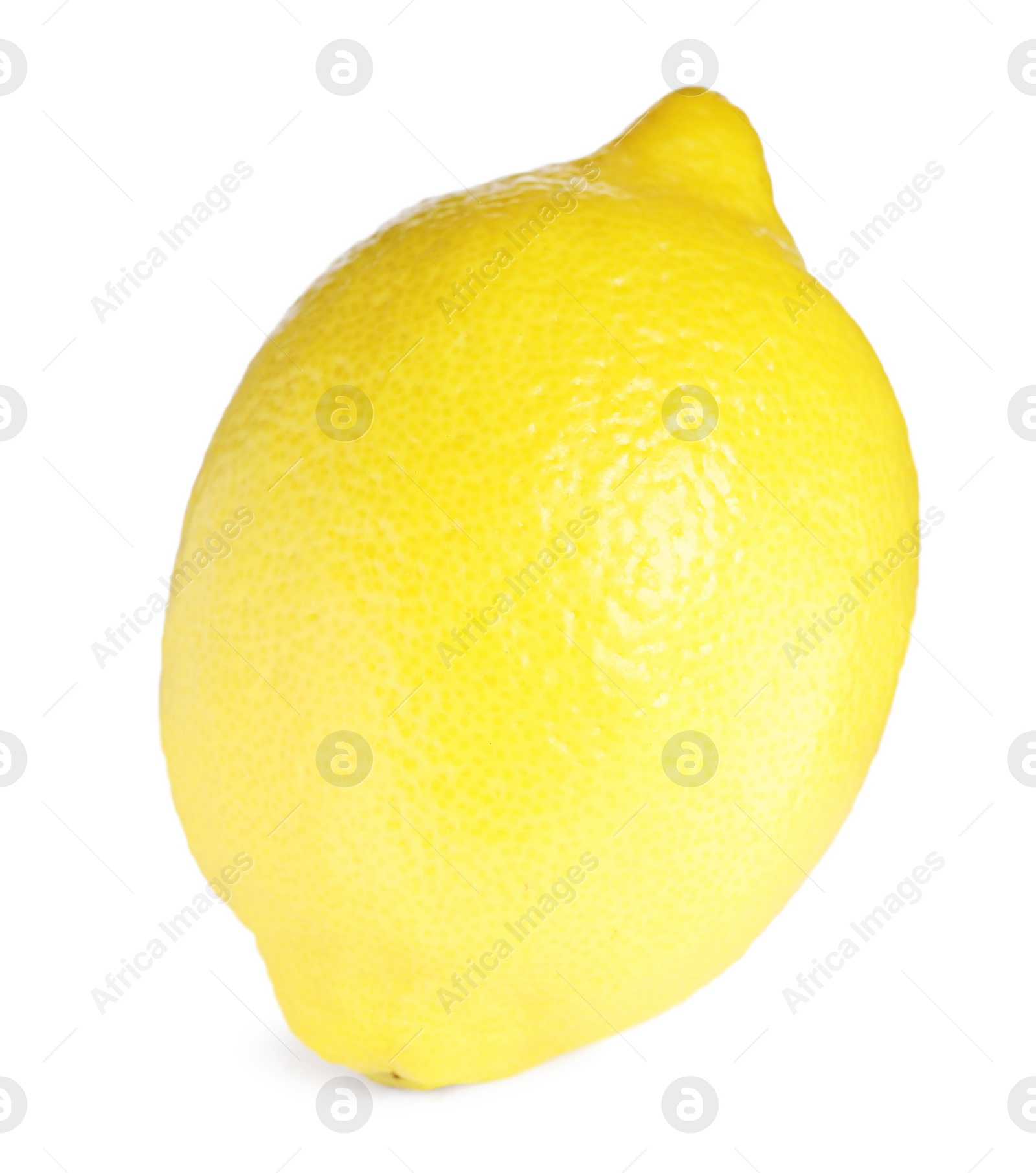 Photo of Fresh lemon isolated on white. Citrus fruit