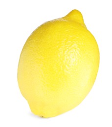 Photo of Fresh lemon isolated on white. Citrus fruit