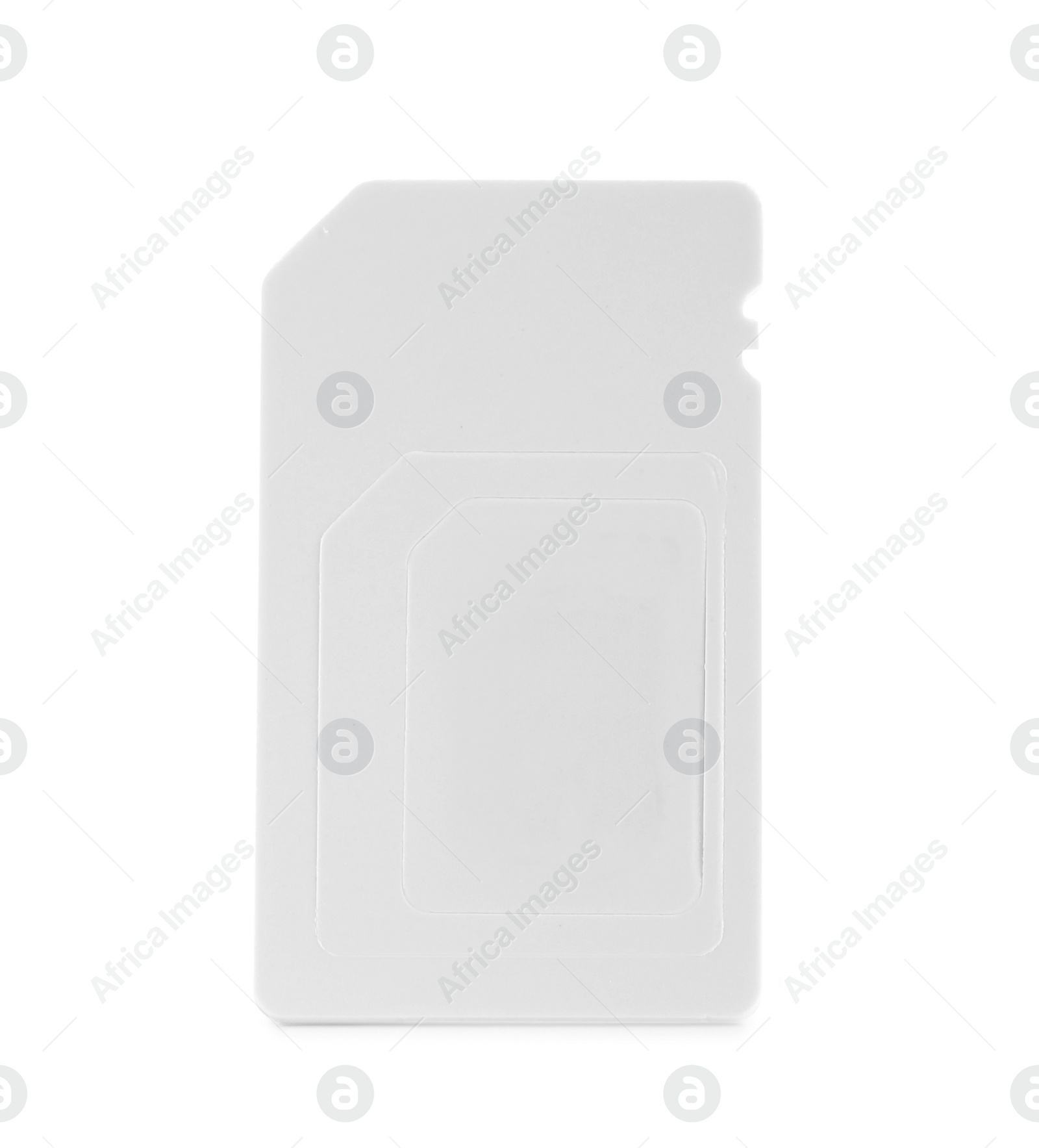 Photo of Modern mini SIM card isolated on white